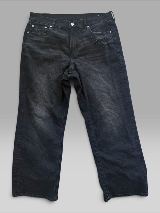American Eagle Outfitters Denim - American Eagle Outfitters Washed Black Relaxed Jeans